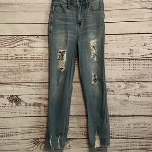 Hollister Light Blue Distressed Women's Jeans